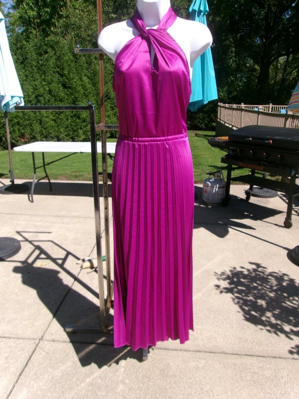 NWT MILLENIUM MAGENTA MIDI DRESS L